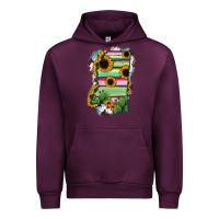 Mauve Wine Mississippi Map Sunflower Cactus Serape Urban Hoodie - RanaPortraitStore