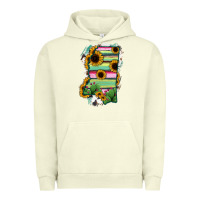 Pigment Pistachio Mississippi Map Sunflower Cactus Serape Urban Hoodie - RanaPortraitStore