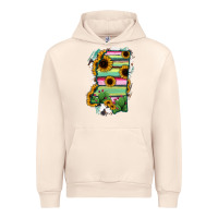 Sandshell Mississippi Map Sunflower Cactus Serape Urban Hoodie - RanaPortraitStore
