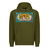 Army Green western mother's day mini  cup Premium Hoodie - BarkalooDesign