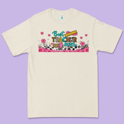 Best Teacher Ever Libbey Glass Premium Tee Designed By Bundleandbundleshop
