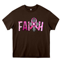 Chocolate Brown horseshoe with roses and cross Heavy Core Tee - RanaPortraitStore