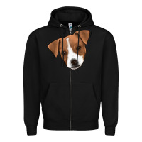 Black Jack Russel Zipper Hoodie - Jasminsmagicworld