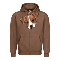 Chestnut Jack Russel Zipper Hoodie - Jasminsmagicworld