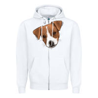 White Jack Russel Zipper Hoodie - Jasminsmagicworld