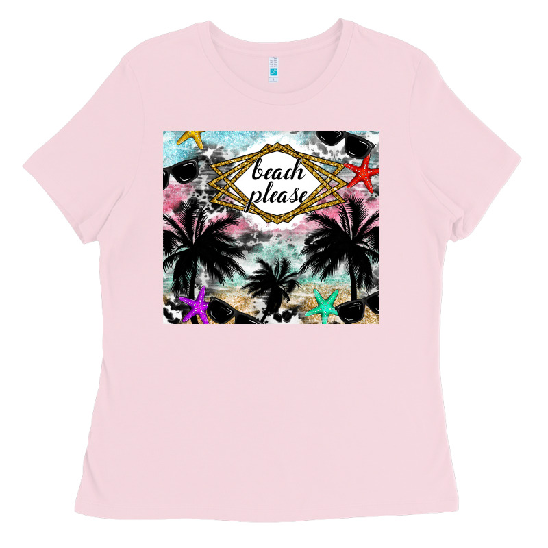 Beach Please Ladies Tee by CowhideDigitalArt | Teevron