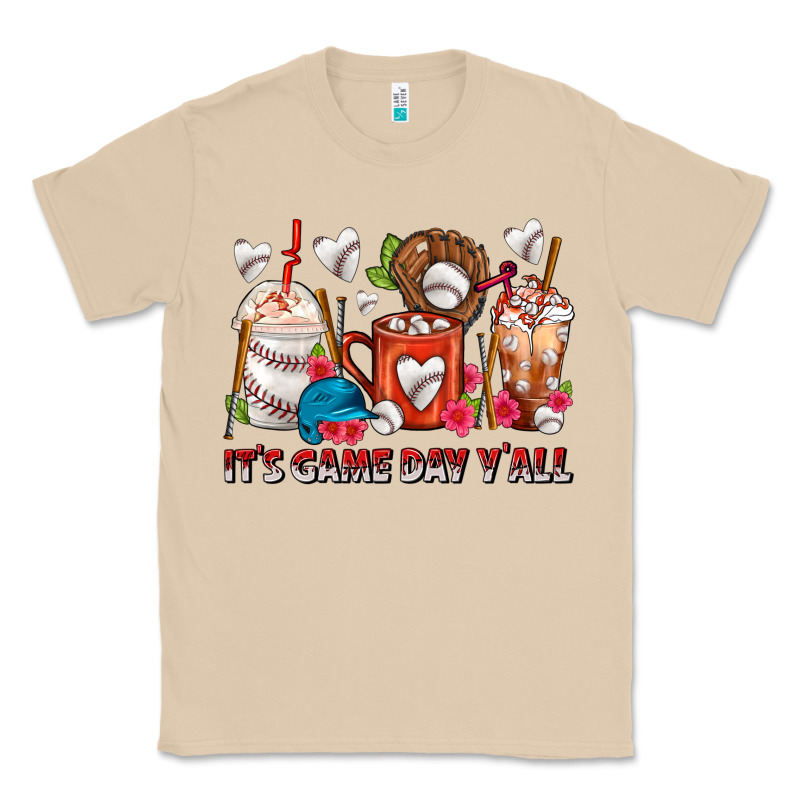 It's Game Day Y'all Baseball Coffee Cups Classic Tee by FaDigitalArtStudio | Teevron