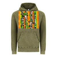 Vintage Olive st patricks cow and shamrock with cowhide Vintage Hoodie - Artiststas