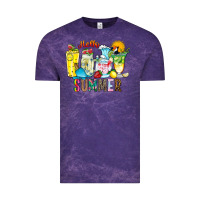 Cloud Purple hello summer drink Vintage Tee - CowhideDigitalArt