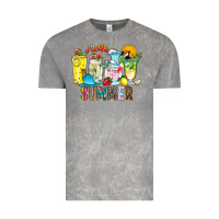 Cloud Rock hello summer drink Vintage Tee - CowhideDigitalArt