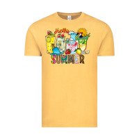 Vintage Mustard hello summer drink Vintage Tee - CowhideDigitalArt