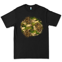 Black camouflage and leopard patch  2 Premium Tee - BundleAndBundleShop