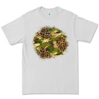 Dove Grey camouflage and leopard patch  2 Premium Tee - BundleAndBundleShop