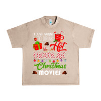 French Oak i just want to drink hot chocolate watch christmas movies premium Urban Heavy Tee - baoMotion