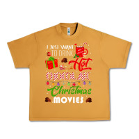 Peanut Butter i just want to drink hot chocolate watch christmas movies premium Urban Heavy Tee - baoMotion