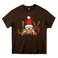 Chocolate Brown joy christmas with gnome bbs Heavy Core Tee - BundleAndBundleShop