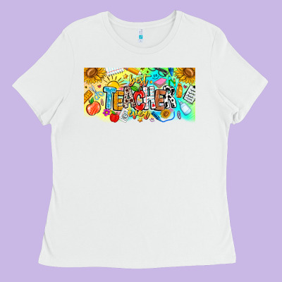 Best Teacher Ever Ladies Tee Designed By Cowhidedigitalart