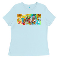 Baby Blue Best Teacher Ever Ladies Tee - CowhideDigitalArt