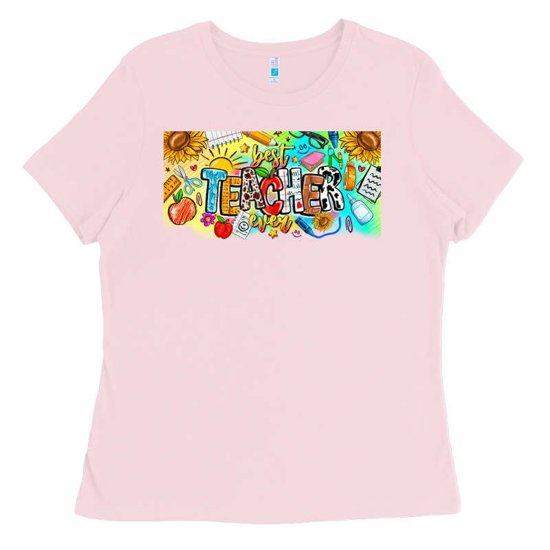 Best Teacher Ever Ladies Tee by CowhideDigitalArt | Teevron