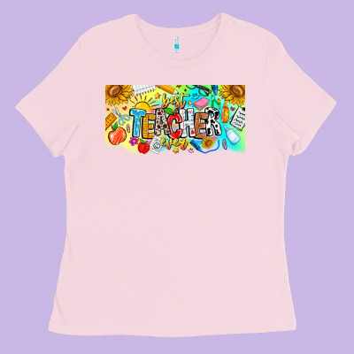 Best Teacher Ever Ladies Tee Designed By Cowhidedigitalart
