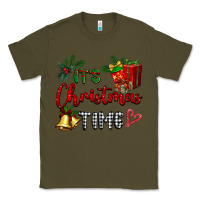 Army Green it's Christmas time Classic Tee - BarkalooDesign