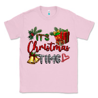 Bubblegum Pink it's Christmas time Classic Tee - BarkalooDesign