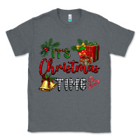 Charcoal Heather it's Christmas time Classic Tee - BarkalooDesign