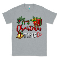 Heather Grey it's Christmas time Classic Tee - BarkalooDesign