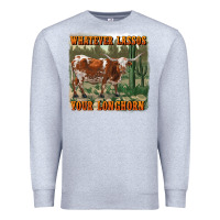 Heather Grey whatever lassos your longhorn Premium Sweatshirt - RanaPortraitStore