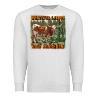 Oatmeal Heather whatever lassos your longhorn Premium Sweatshirt - RanaPortraitStore