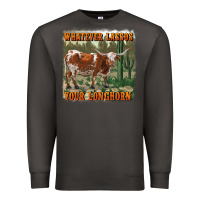 Smoke whatever lassos your longhorn Premium Sweatshirt - RanaPortraitStore