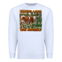 White whatever lassos your longhorn Premium Sweatshirt - RanaPortraitStore