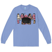 Colony Blue mom hockey flower Long Sleeve Tee - RacoonDesign