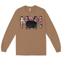 Toasted Coconut mom hockey flower Long Sleeve Tee - RacoonDesign