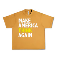 Peanut Butter Make America Think Again Funny Elections President Politics Urban Heavy Tee - baoMotion