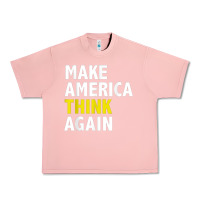 Salmon Make America Think Again Funny Elections President Politics Urban Heavy Tee - baoMotion