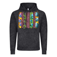 Vintage Black easter eggs and leopard brushstrokes Vintage Hoodie - Artiststas