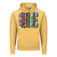 Vintage Mustard easter eggs and leopard brushstrokes Vintage Hoodie - Artiststas