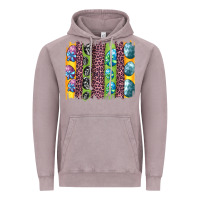 Vintage Zinc easter eggs and leopard brushstrokes Vintage Hoodie - Artiststas