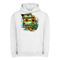 Pigment Lunar Rock Missouri Map Sunflower Cactus Serape Urban Hoodie - RanaPortraitStore