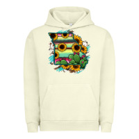 Pigment Pistachio Missouri Map Sunflower Cactus Serape Urban Hoodie - RanaPortraitStore