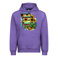 Tulip Missouri Map Sunflower Cactus Serape Urban Hoodie - RanaPortraitStore
