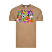 Vintage Coffee Spooky Vibes Ghost Vintage Tee - CowhideDigitalArt