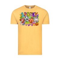 Vintage Mustard Spooky Vibes Ghost Vintage Tee - CowhideDigitalArt