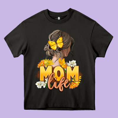Mom Life Mother's Day Heavy Core Tee Designed By Fadigitalartstudio