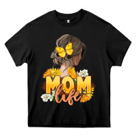 Black Mom life Mother's Day Heavy Core Tee - FaDigitalArtStudio