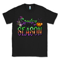 Black Halloween Spooky Season Classic Tee - FaDigitalArtStudio