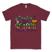 Burgundy Halloween Spooky Season Classic Tee - FaDigitalArtStudio