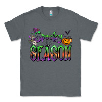Charcoal Heather Halloween Spooky Season Classic Tee - FaDigitalArtStudio