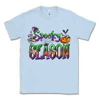 Dusty Blue Halloween Spooky Season Classic Tee - FaDigitalArtStudio